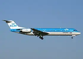 Fokker F100 de la KLM