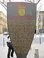 Panneau didactique installé par la municipalité d'Aix.