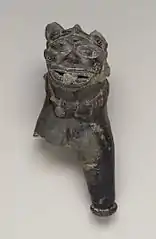 Partie antérieure d'un animal (terre cuite) de Mathura, IIIe siècle av. J.-C.