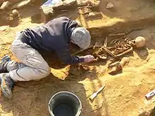 Opération de fouille en 2008