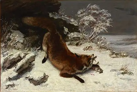 Le Renard dans la neige, musée d'Art de Dallas, Dallas.