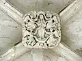 Chœur, clé de voûte de la 2e&nbsp;travée.
