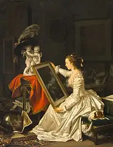L'Élève intéressante (vers 1786), huile sur toile, 65 × 54,5 cm, Paris, musée du Louvre.