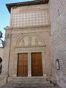 Oratoire Saint-Bernardin (seconde moitié du XVe&nbsp;siècle), façade.