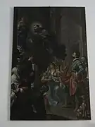 Extase de saint Joseph de Copertino, toile d'Andrea Benedetto Fornioni d'Imola.