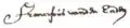 Signature de Franciscus van den Enden.