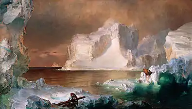Les Icebergs, 1861,musée d'Art de Dallas, Dallas.