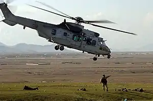 Un hélicoptère Caracal de l'Armée de l'air française en mars 2007.