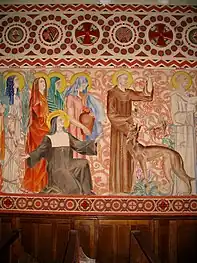 Fresques de la chapelle Notre-Dame-du-Sacré-Cœur, 1934, detail.