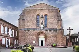 Façade de l'église.