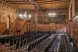 Salle intérieure du Altes Rathaus (Göttingen)&nbsp;(de). Juin 2022.