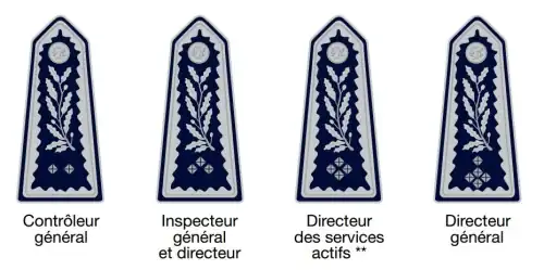 Galons des emplois supérieurs de direction de la police nationale