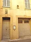 Maison où fut posée par erreur la plaque indiquant l'endroit d'emprisonnement de la garde de Napoléon Ier.