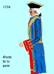 Garde de la porteL'uniforme normal