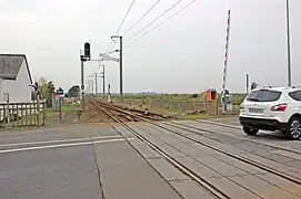 Sortie de la gare vers Le Croisic.