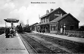 La gare au début du XXe&nbsp;siècle.