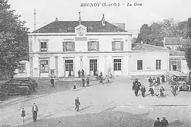 Le bâtiment voyageurs au début du XXe&nbsp;siècle.