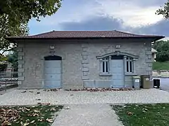 La gare de Salles-Arbuissonnas-en-Beaujolais.