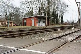 Gare de Solférino, sur la ligne Bordeaux-Irun.