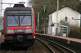 Rame Z 20500 sur voie 1 assurant une mission en direction de Melun.