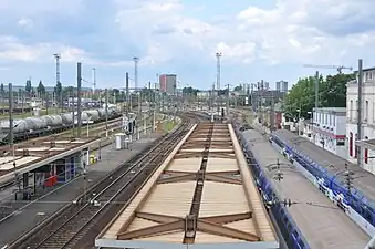 Plan large vers Cherbourg et Le Havre.