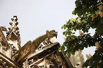 Une des gargouilles de l'église.