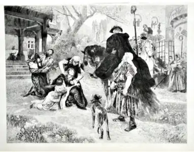 King Wenzel Raging, eau-forte, 1892.