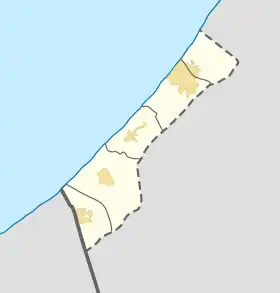 Voir sur la carte administrative de la zone Modèle:Géolocalisation/ Bande de Gaza