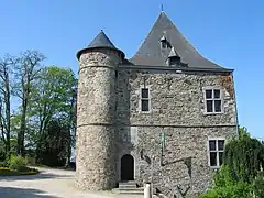 Le pignon nord-est de la maison du Bailli