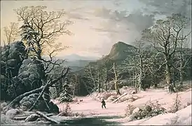 Hunter in Winter Wood, 1860, Berkshire Museum&nbsp;(en)