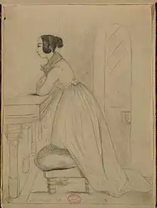 George Sand à la prière.