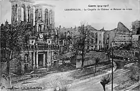 ruinée par la guerre.