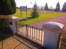 Cimetière militaire français.