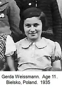 Gerda Weissmann à 11&nbsp;ans.