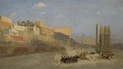 Étude pour la course de chars.