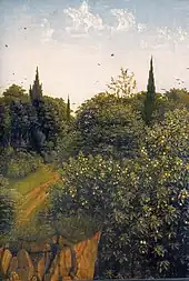 Horizon dans le panneau des Ermites.