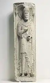 Pilier roman, Saint Thomas (Gilabertus de Toulouse, Musée des Augustins, 1120-1140).