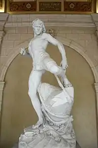 Gilliatt et la pieuvre,  Émile Joseph Carlier (1880-1890)