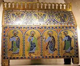 Chasse-reliquaire de saint Étienne - saint Jean, saint Pierre, saint Paul et saint Philippe