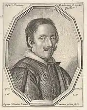 Gravure d'un homme à moustaches