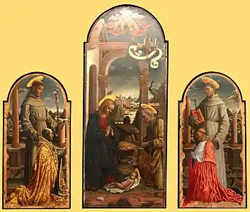 triptyque della Rovere, Giovanni Mazone