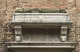 Le Sarcophage de Giovanni Priuli XIVe&nbsp;siècle.