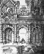 Ruines du théâtre Marcellus à Rome