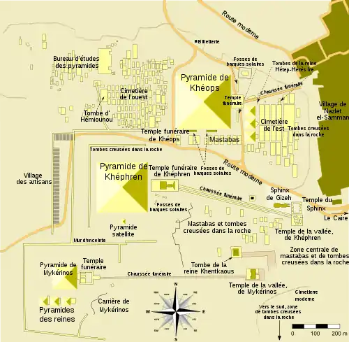 Map of Giza Necropolis