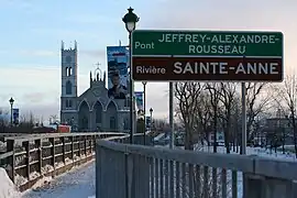 Rivière Sainte-Anne, pont Jeffrey-Alexandre-Rousseau, Chemin du Roy, Sainte-Anne-de-la-Pérade