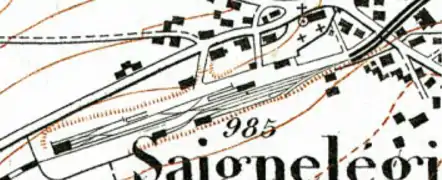 En 1904 Gare d'échange.