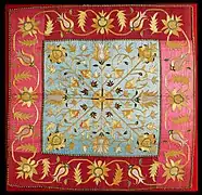 Broderie à motifs de soie (XVIIIe&nbsp;siècle)