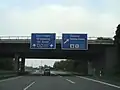 L'autoroute allemande n°6 en direction de la France au niveau de la Brême d'Or.