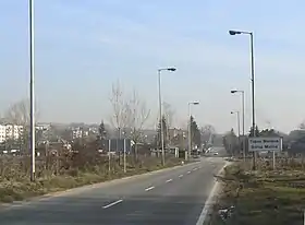 Gorna Malina : l'entrée du village