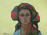 Maîtresse des montagnes, 1962, huile sur toile, 72 × 95&nbsp;cm.